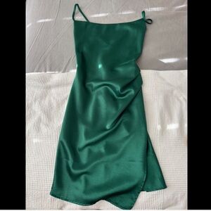 Saints + Secrets green dress